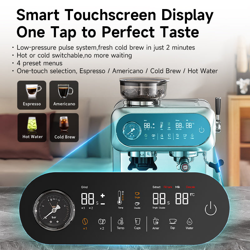 Hauswirt C5 Home All-in-One Grinder & Espresso Machine