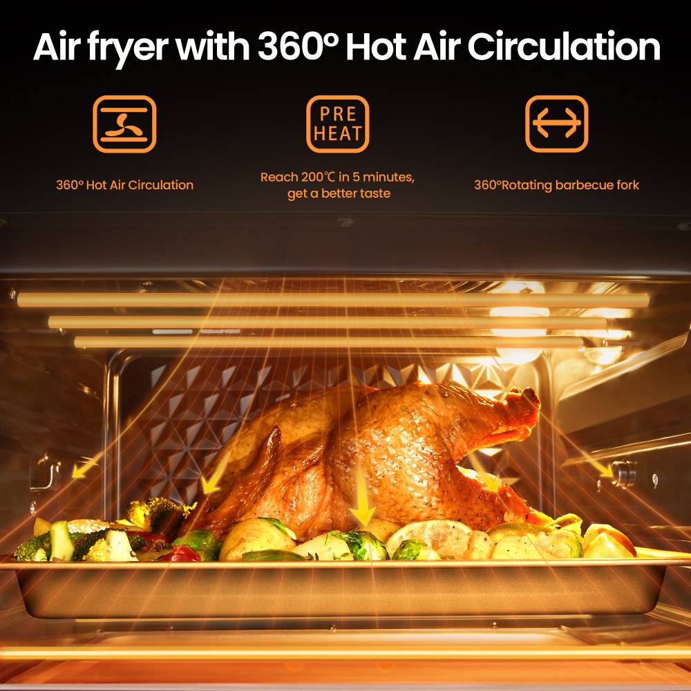 Hauswirt K5Pro 25L All-In-One Air Fryer Oven With Intelligent Menu